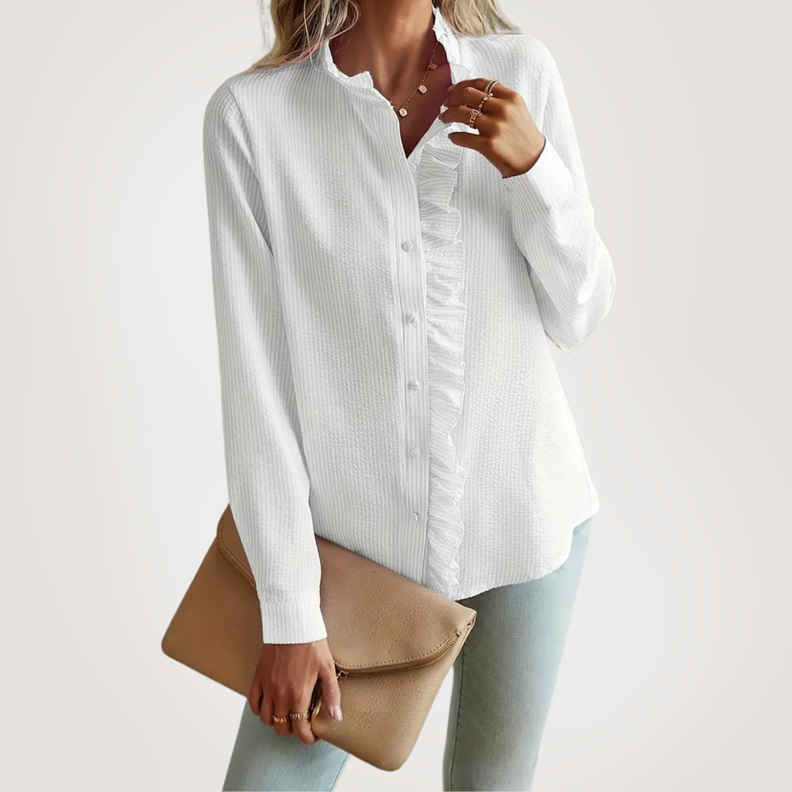 Elle | Elegant ruffled shirt