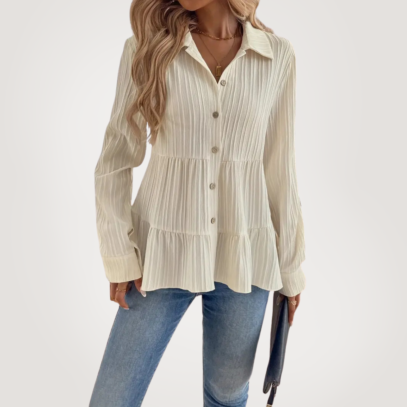 Elle | Elegant ruffled shirt