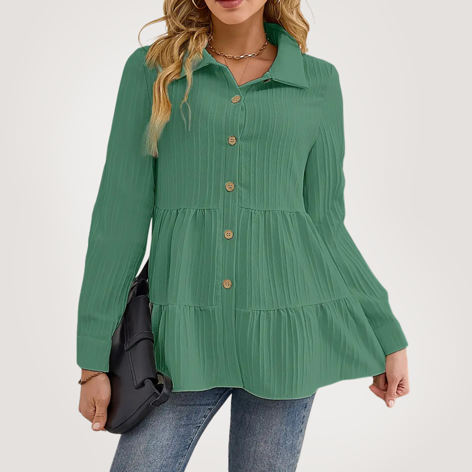 Elle | Elegant ruffled shirt