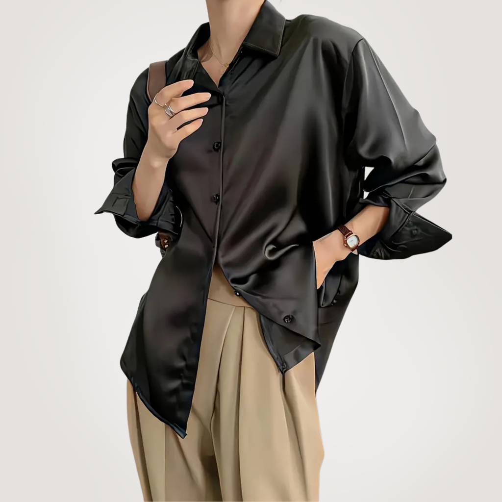 Elle | Luxury satin shirt