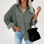 Elle | Stylish corduroy shirt