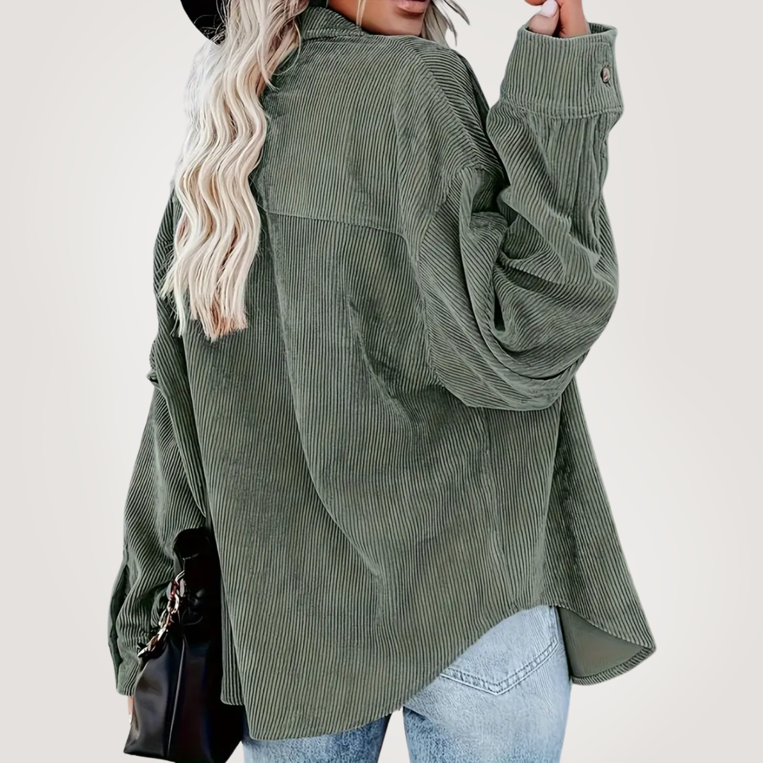 Elle | Stylish corduroy shirt