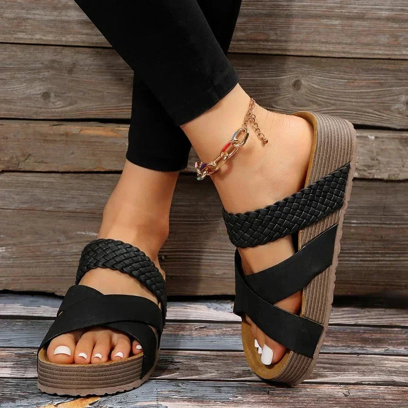 Elle | Orthopaedic leather sandals