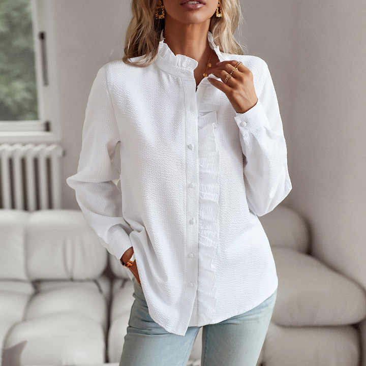 Elle | Blouse with ruffles